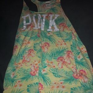 Vs secrect pink floral tank